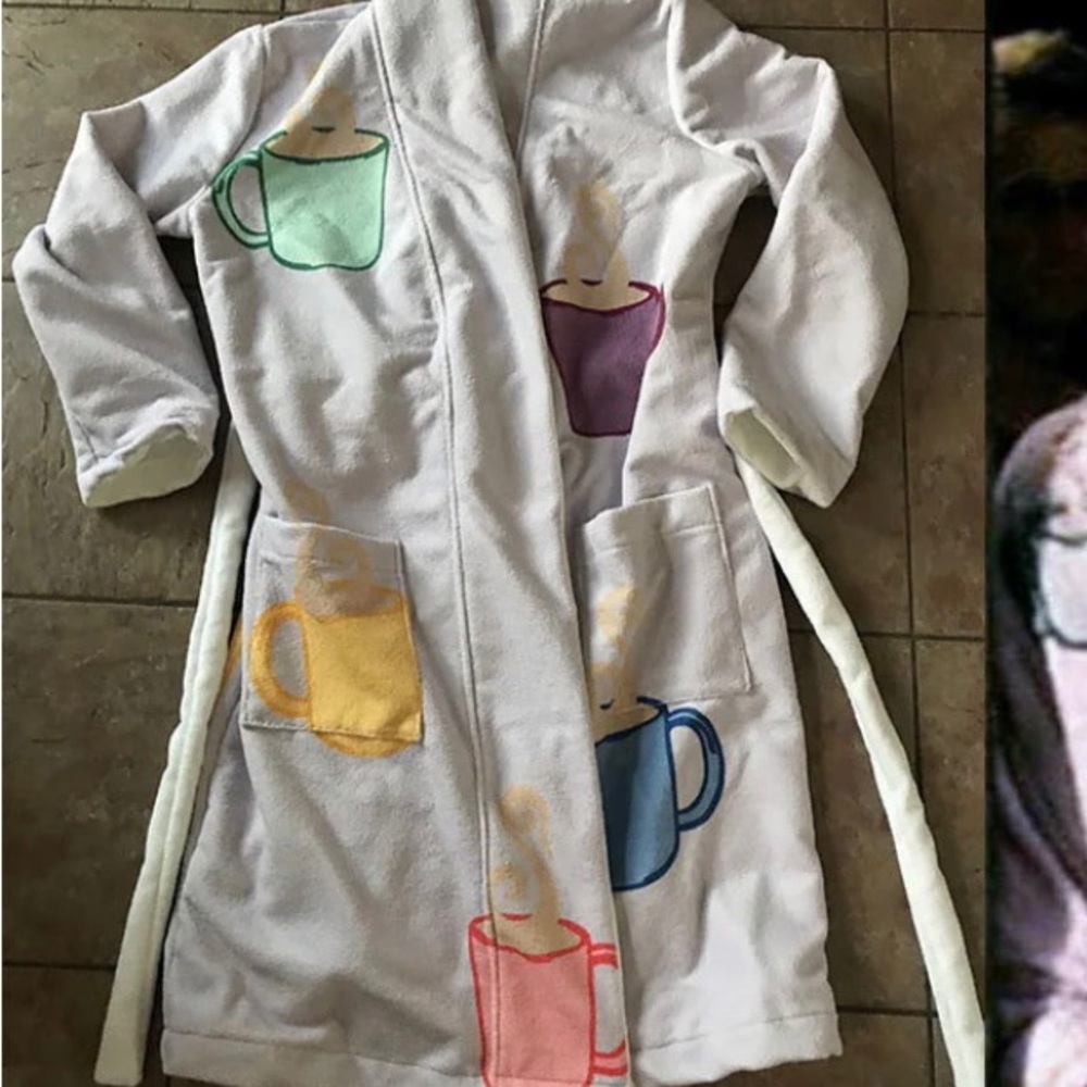 tyler durden coffee bath robe Large